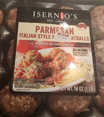 Parmesan Italian Style Pork Meatballs Made With 100% Real Parmesan, Parmesan