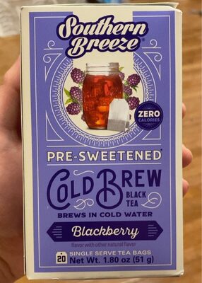 Blackberry Pre-Sweetened Cold Brew Black Tea Bags, Blackberry