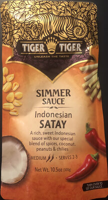 Indonesian Satay With Our Special Blend Of Spices, Coconut, Peanuts & Chilies Simmer Sauce, Indonesian Satay