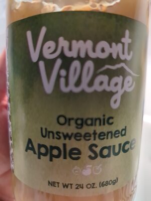Organic Unsweetened Apple Sauce, Unsweetened Apple