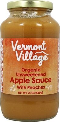 Organic Unsweetened Apple Sauce With Peaches, Unsweetened With Peaches