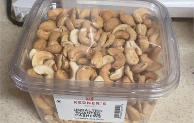 Unsalted Roasted Cashews, Unsalted Roasted