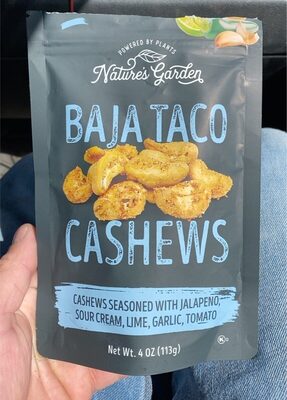 Baja Taco Cashews Seasoned With Jalapeno Sour Cream, Lime, Garlic, Tomato, Baja Taco