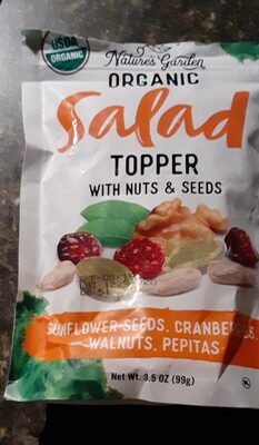 Sunflower Seeds, Cranberries, Walnuts, Pepitas Organic Salad Topping Mix With Nuts & Seeds, Sunflower Seeds, Cranberries, Walnuts, Pepitas