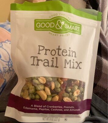 Protein A Blend Of Cranberries, Peanuts, Edamame, Pepitas, Cashews, And Almonds Trail Mix, Protein