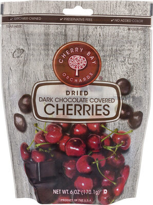 Dried Dark Chocolate Covered Cherries, Dark Chocolate