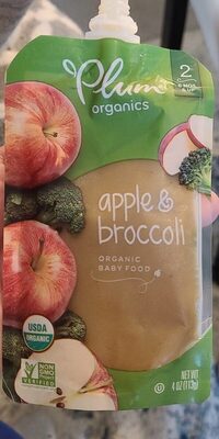 Plum Organics Stage 2 Organic Apple & Broccoli 4 oz Pouch