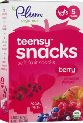 Plum Teensy Fruits Tots Snacks Mixed Berry