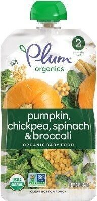 Plum Stage2 Veg Blends Baby Food Spinach Pumpkin Chickpea