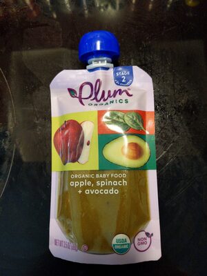 Plum Stage2 Blends Baby Food Apple Spinach Avocado