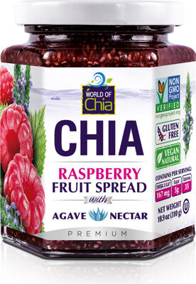 Raspberry Fruit Spread With Agave Nectar, Raspberry