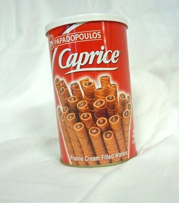 Caprice Wafer Rolls With Hazelnut Cocoa Creme Filling, Hazelnut Cocoa Creme