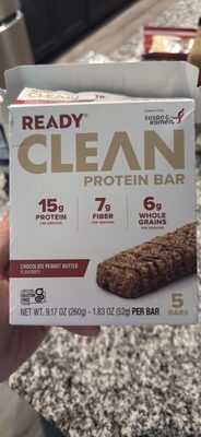 Chocolate Peanut Butter Flavored Clean Protein Bars, Chocolate Peanut Butter