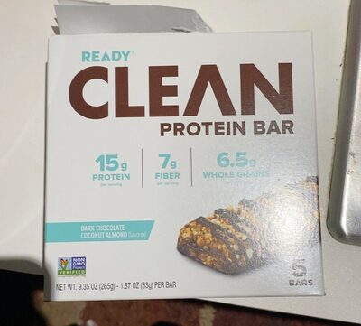 Dark Chocolate Coconut Almond Flavored Clean Protein Bars, Dark Chocolate Coconut Almond