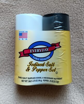 Everyday, Iodized Salt & Pepper Set