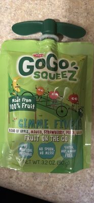 Gimme Five! Blend Of Apple, Mango, Strawberry, Peach, Banana Fruit On The Go, Gimme Five!
