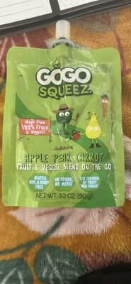 Zippin' Zingin' Pear Fruit & Veggies On The Go, Zippin' Zingin' Pear