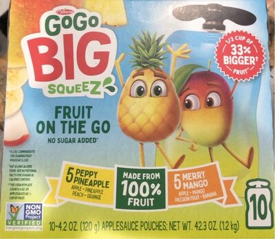 Big Mango And Pineapple Fruit On The Go