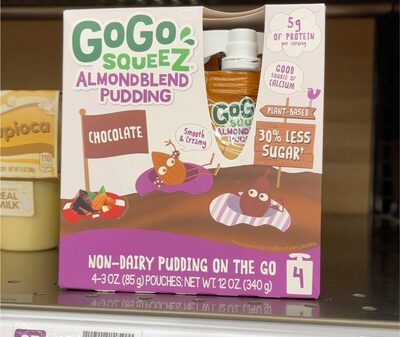Chocolate Almond Blend Non-Dairy Pudding On The Go, Chocolate