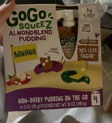 Banana Almond Blend Non-Dairy Pudding On The Go, Banana; Almond