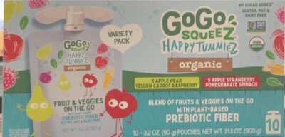 Organic Fruit & Veggies On The Go