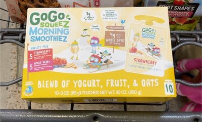 Blend Of Yogurt, Fruit, & Oats Morning Smoothiez