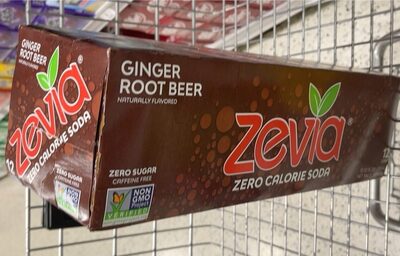 Ginger Root Beer Flavored Zero Calorie Soda, Ginger Root Beer