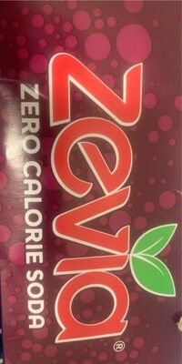 Black Cherry Flavored Zero Calorie Soda, Black Cherry