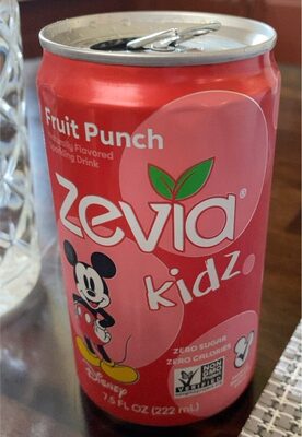 Disney, Fruit Punch Flavored Caffeine Free Sparkling Drink, Fruit Punch