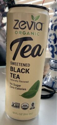 Black Organic Sweetened Tea, Black