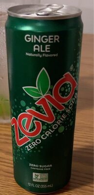 Zero Calorie Ginger Ale Soda, Ginger Ale