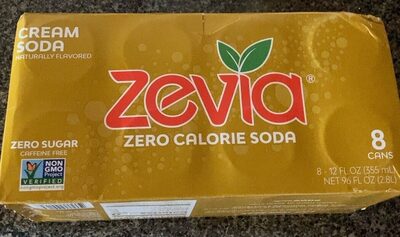 Cream Soda Flavored Zero Calorie Soda, Cream Soda
