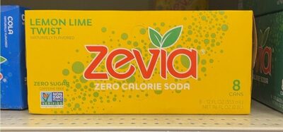 Lemon Lime Twist Flavored Zero Calorie Soda, Lemon Lime Twist