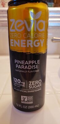 Zero Calorie Energy Pineapple Paradise Soda, Pineapple