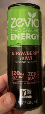 Zero Calorie Strawberry / Kiwi Energy Drink, Strawberry; Kiwi