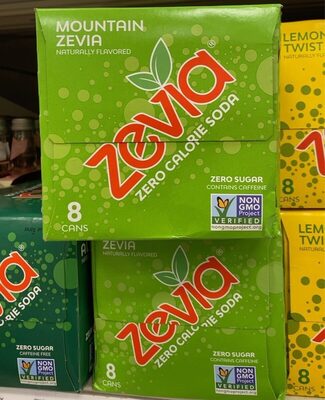 Mountain Zevia Flavored Zero Calorie Soda, Mountain Zevia