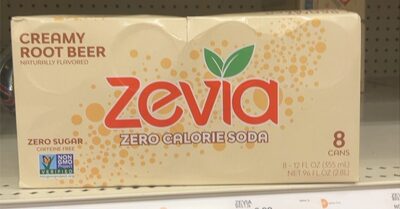 Creamy Root Beer Zero Calorie Soda, Creamy Root Beer