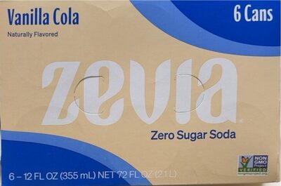 Vanilla Cola Zero Sugar Soda, Vanilla Cola