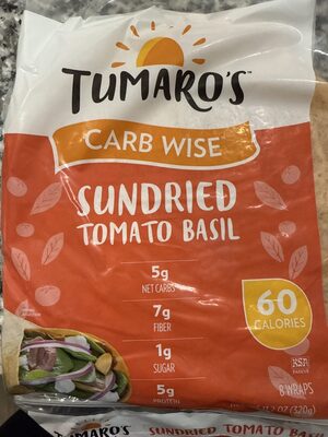 Sundried Tomato Basil Wraps, Tomato; Basil