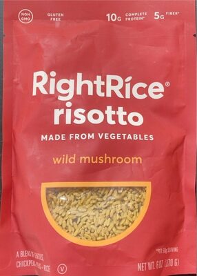 Wild Mushroom Risotto A Blend Of Lentils, Chickpeas, Peas + Rice, Wild Mushroom