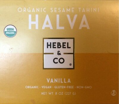 Vanilla Organic Sesame Tahini Halva, Vanilla