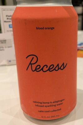 Blood Orange Calming Hemp Extract & Adaptogen Infused Sparkling Water, Blood Orange