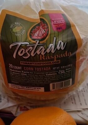 Corn Tostada Raspada, Corn