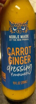 Carrot Ginger Dressing & Marinade, Carrot Ginger