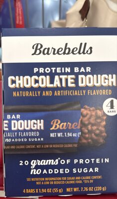 Chocolate Dough Protein Bar, Chocolate Dough