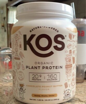 Chocolate Peanut Butter Flavor Organic Plant Protein Powder, Chocolate Peanut Butter