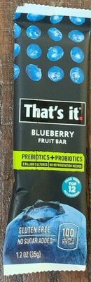 Blueberry Fruit Bar, Blueberry
