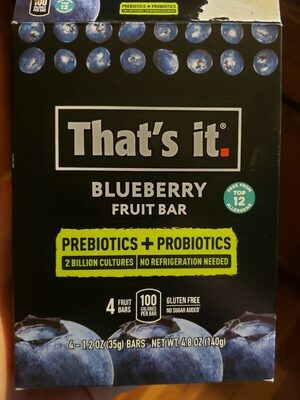 Blueberry Fruit Bars, Blueberry