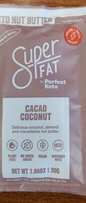 Cacao Coconut Keto Nut Butter, Cacao Coconut