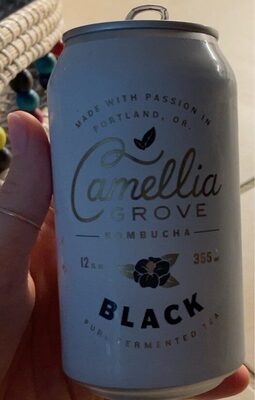 Black Pure Fermented Tea Kombucha, Black